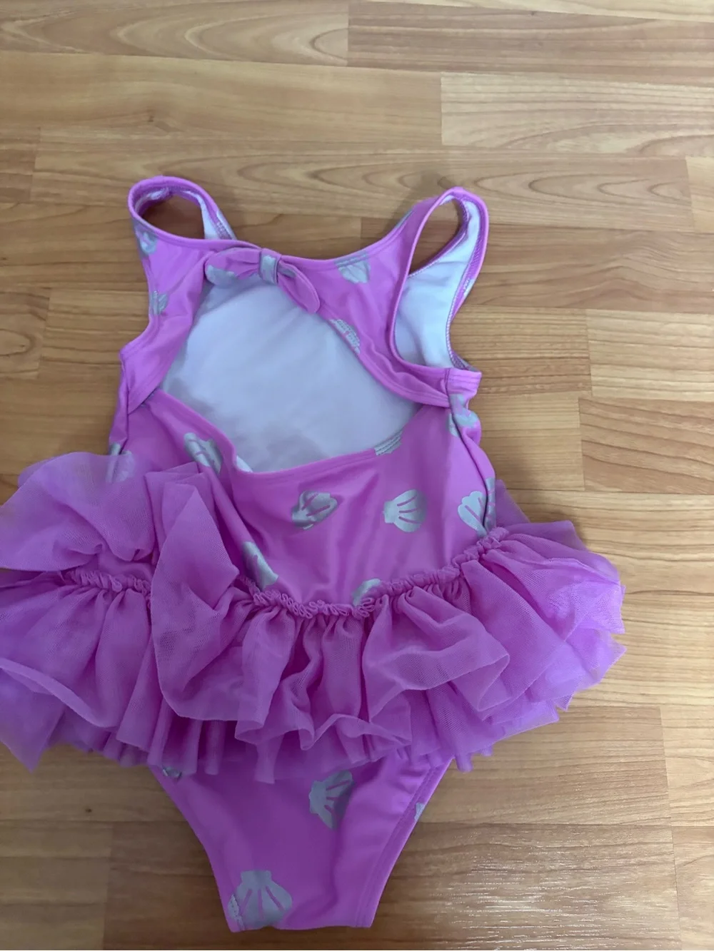 Girls Pink Mermaid Tutu Swimsuit
